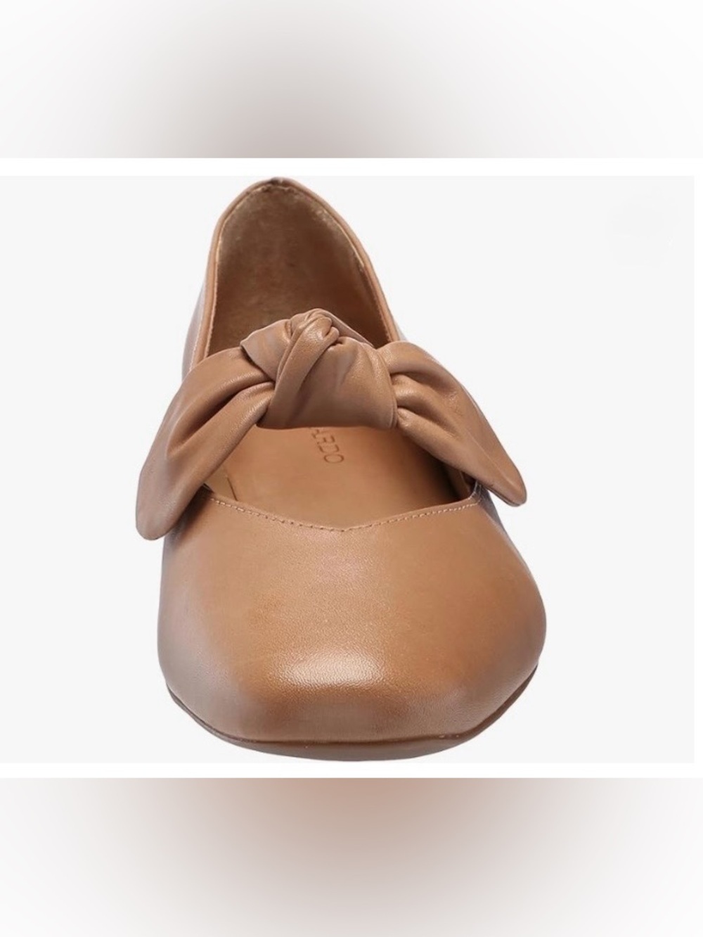 Bernardo Tan Knot-Detail Ballet Flat Size 7 - Picture 3 of 16